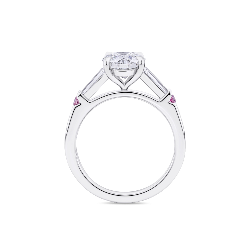 1.51ct Round Brilliant Diamond Three-Stone Ring in Platinum