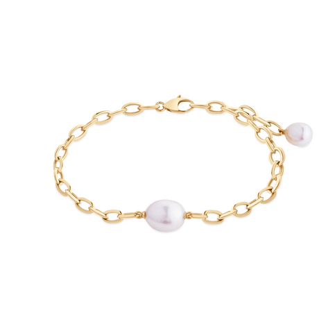 Keshi Pearl Chain Bracelet