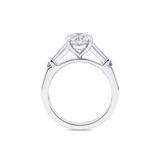 1.51ct Round Brilliant Diamond Three-Stone Ring in Platinum