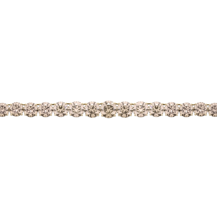 45.17ct Champagne Diamond Graduated Tennis Necklace