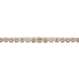 45.17ct Champagne Diamond Graduated Tennis Necklace