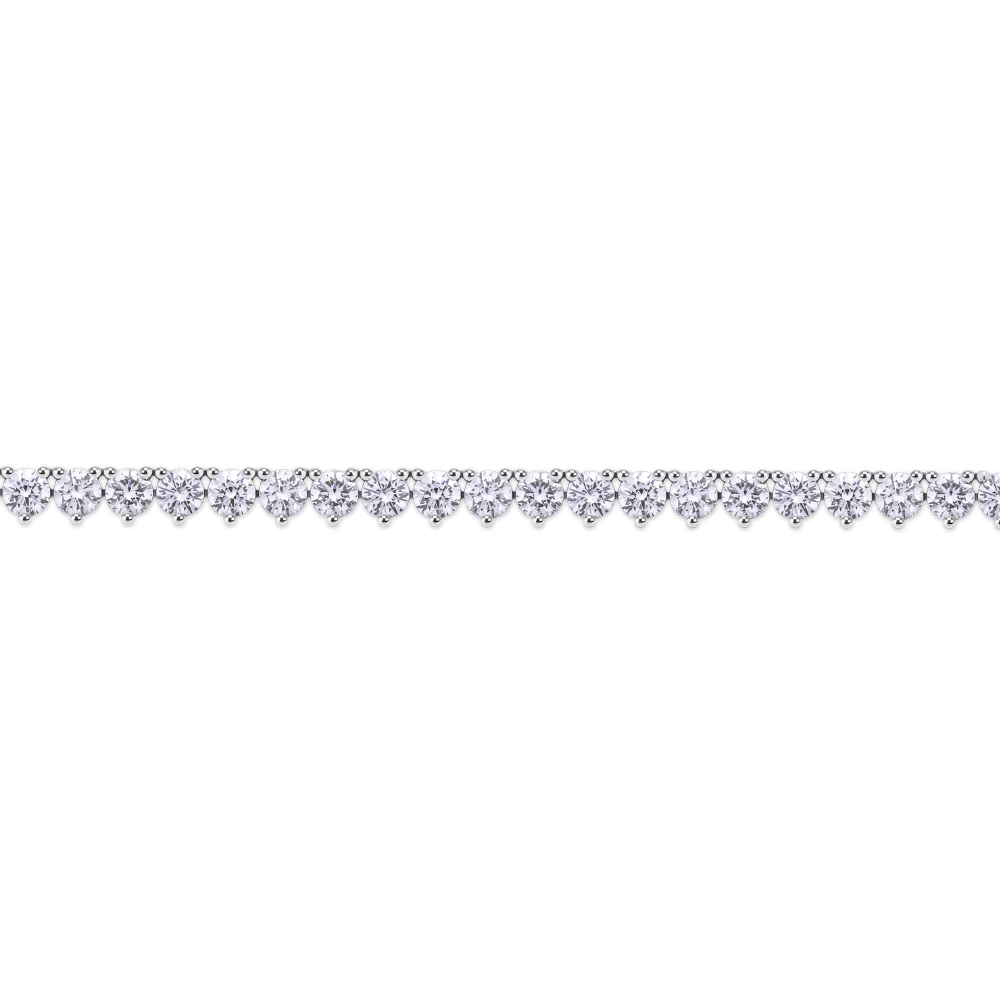 11.09ct Diamond Tennis Necklace in 18ct White Gold