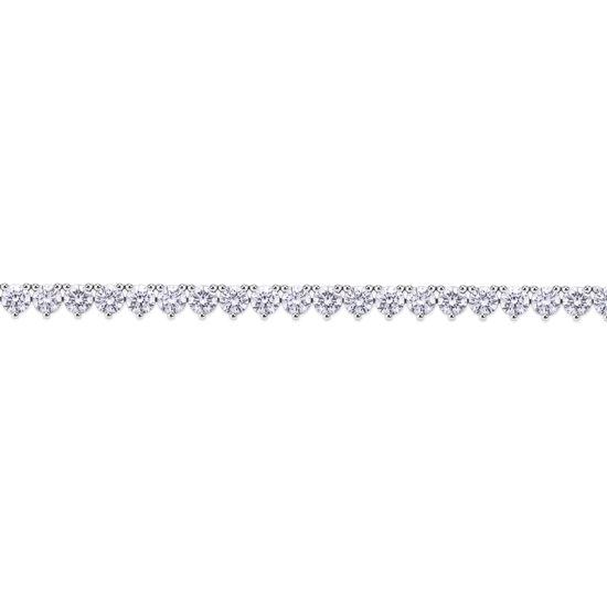11.09ct Diamond Tennis Necklace in 18ct White Gold