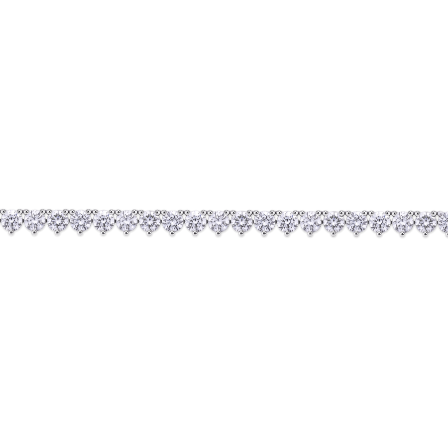 11.09ct Diamond Tennis Necklace in 18ct White Gold