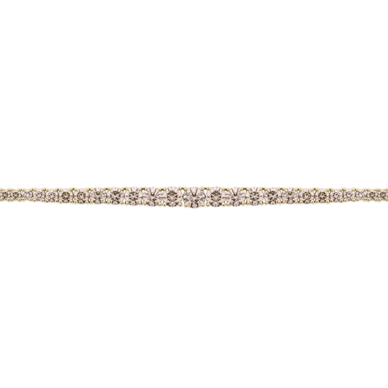 8.36ct Champagne Diamond Graduated Tennis Necklace