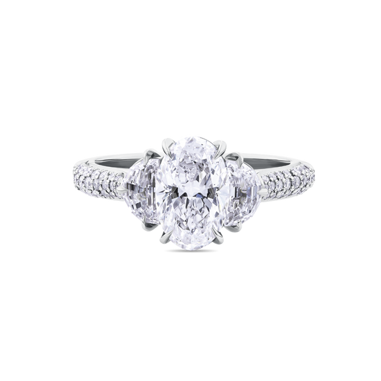 Platinum Diamond Trilogy Engagement Ring