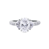 Platinum Diamond Trilogy Engagement Ring