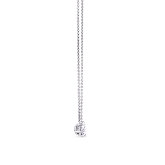 Toi et Moi Diamond Pendant Necklace in 18ct White Gold