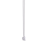 Toi et Moi Diamond Pendant Necklace in 18ct White Gold