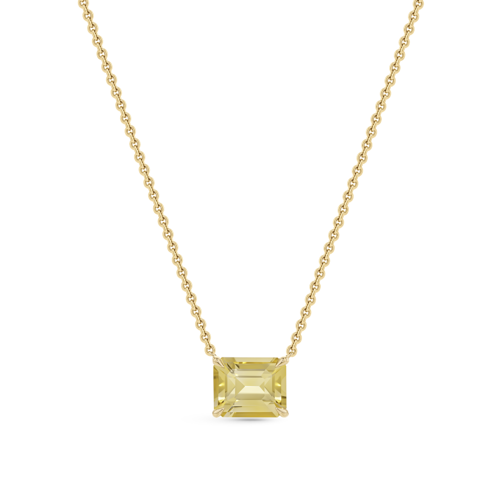 4.78ct Yellow Sapphire Pendant Necklace in 18ct Yellow Gold