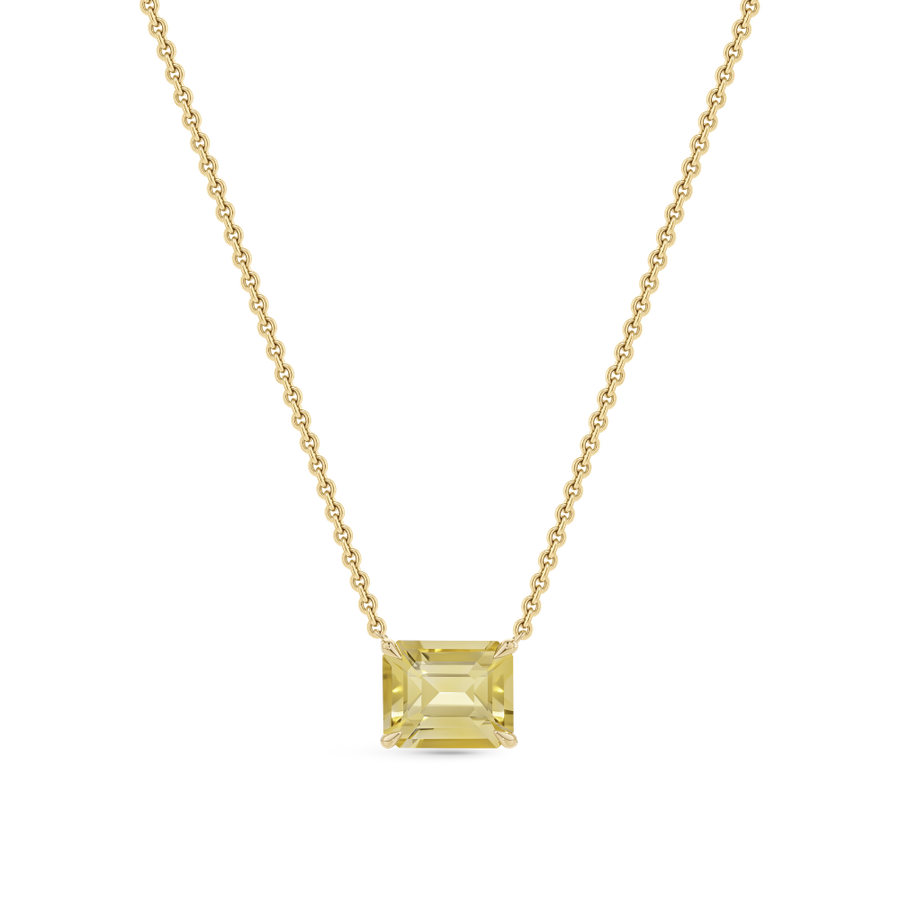 4.78ct Yellow Sapphire Pendant Necklace in 18ct Yellow Gold