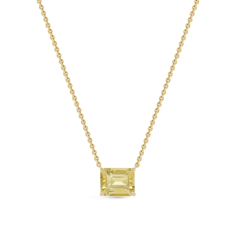 4.78ct Yellow Sapphire Pendant Necklace in 18ct Yellow Gold