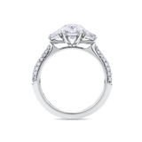 Platinum Diamond Trilogy Engagement Ring