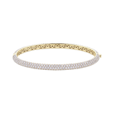 7.77ct Diamond Pavé Bangle in 18ct Yellow Gold
