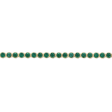 6.28ct Zambian Emerald Tennis Bracelet in 18ct Yellow Gold