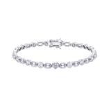 7.66ct Multi-Shape Diamond Bracelet in 18ct White Gold