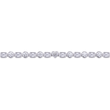 7.66ct Multi-Shape Diamond Bracelet in 18ct White Gold