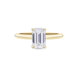 Emerald Cut Solitaire Diamond Engagement Ring