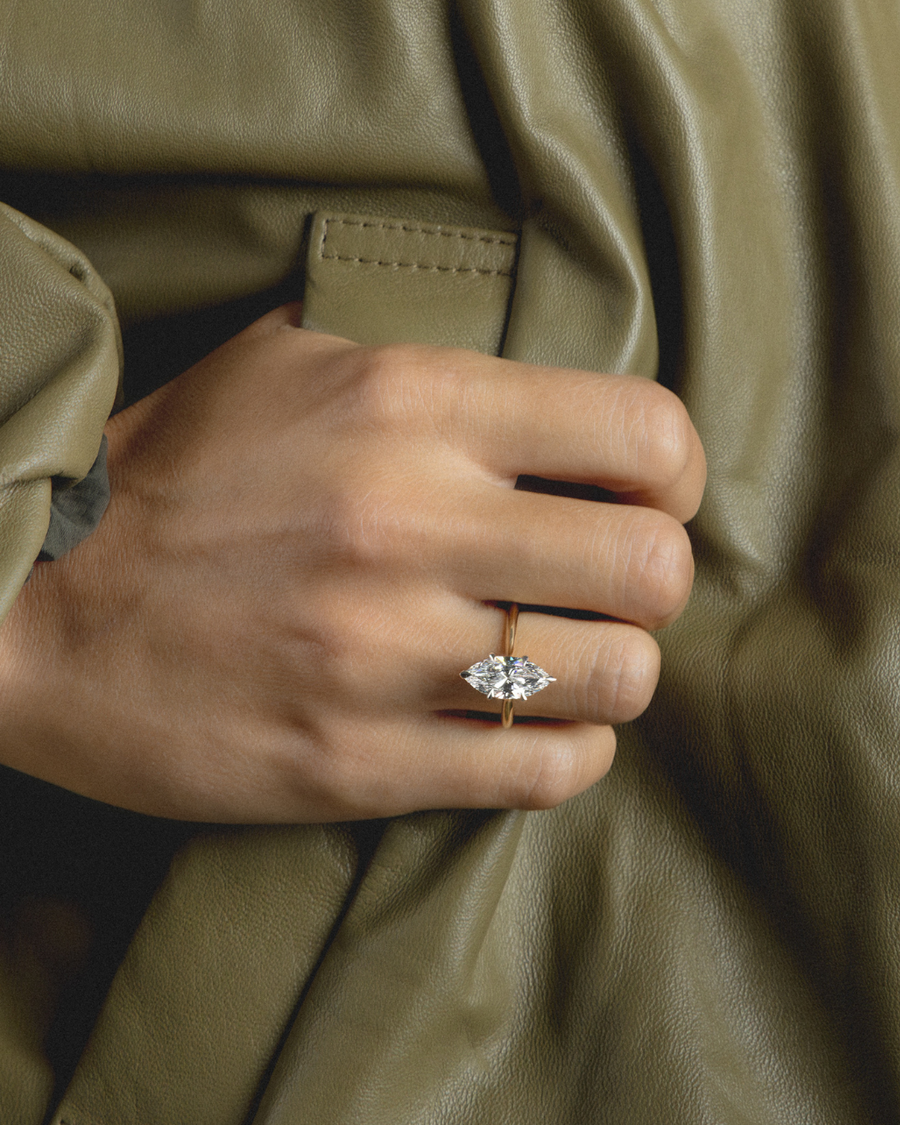 2ct Marquise Diamond Engagement Ring