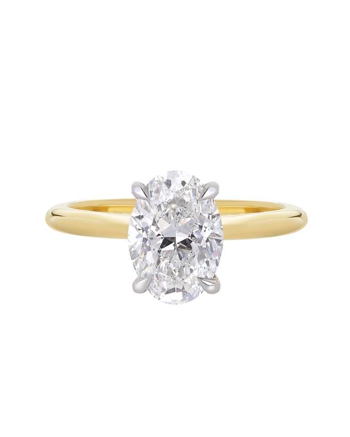 2ct Oval Cut Diamond Engagement Ring in 18ct Gold