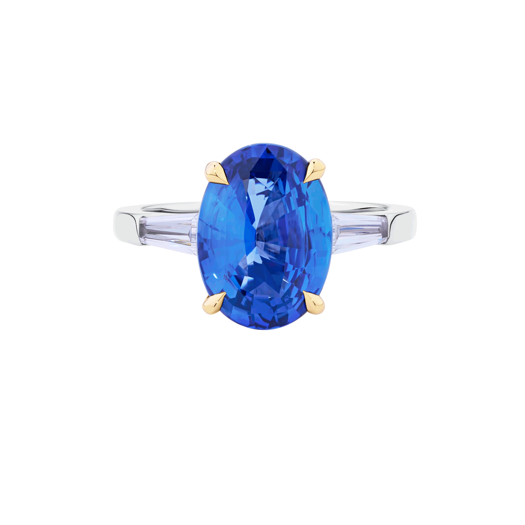 4.6ct Oval Cut Ceylon Sapphire Ring