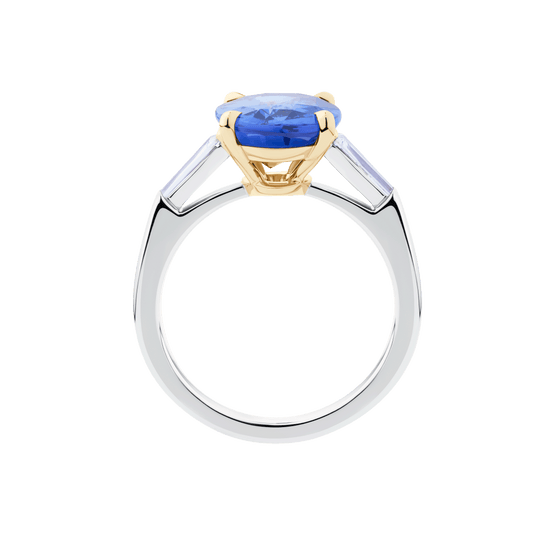 4.6ct Oval Cut Ceylon Sapphire Ring