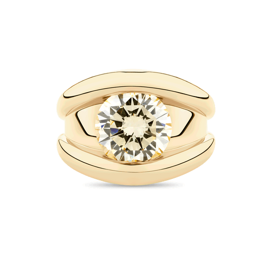 Yellow Diamond Gypsy Ring in 18ct Gold