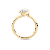 Handmade Wave Engagement Ring