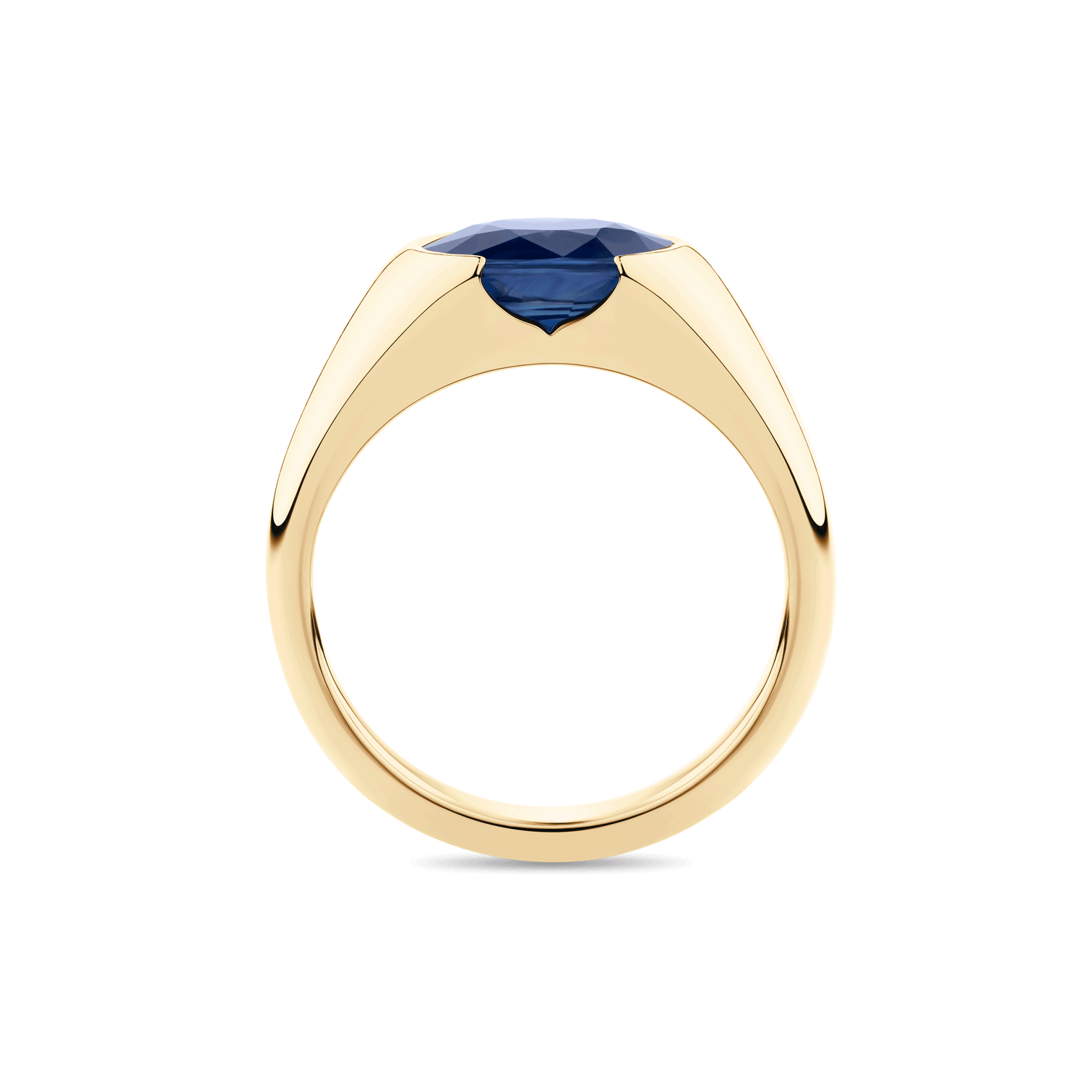 Oval Sapphire Signet Ring