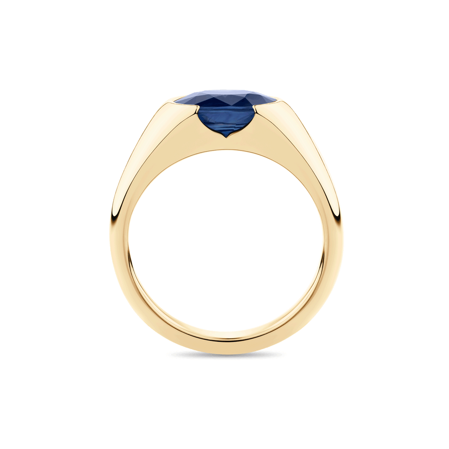 Oval Sapphire Signet Ring