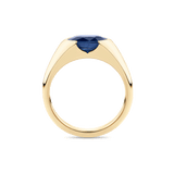 Oval Sapphire Signet Ring