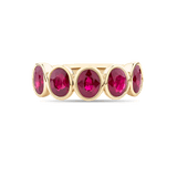 2.40ct Oval Cut Ruby Bezel Ring