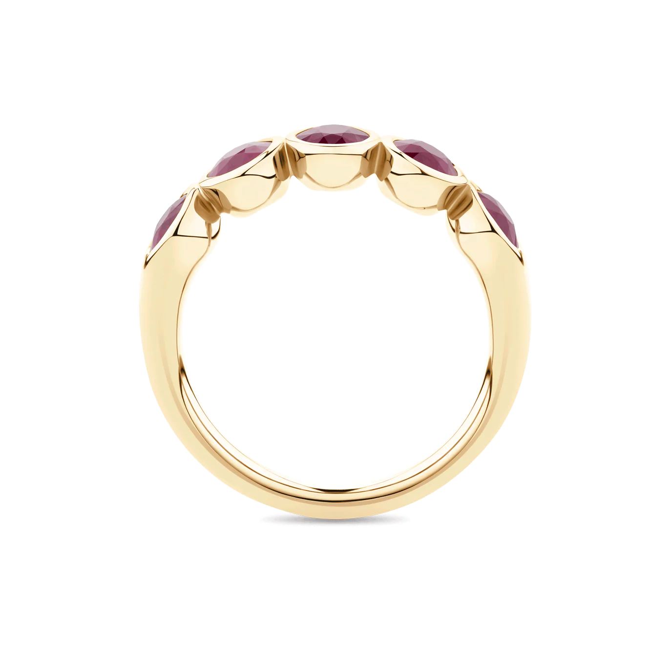 2.40ct Oval Cut Ruby Bezel Ring