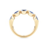 Oval Cut Sapphire Bezel Ring | Grand