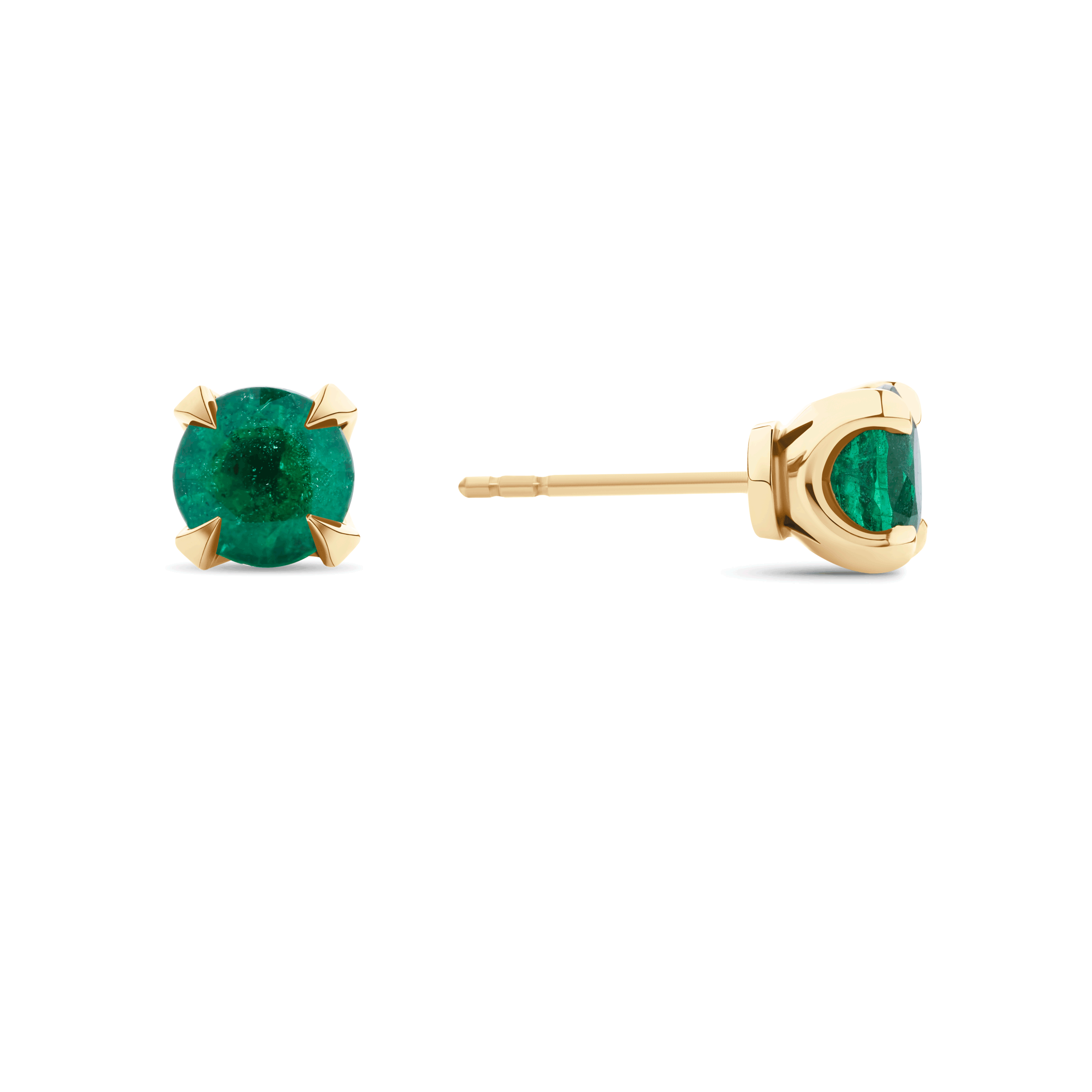 Classic Emerald Studs