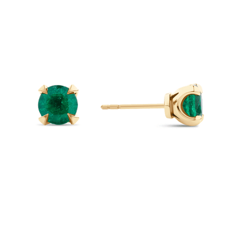 Classic Emerald Studs