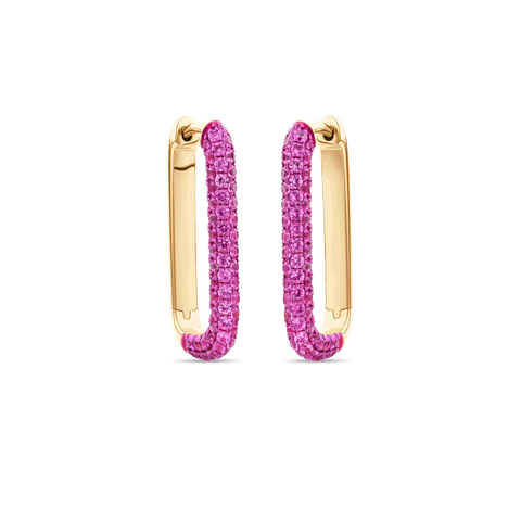 Pink Sapphire Earrings