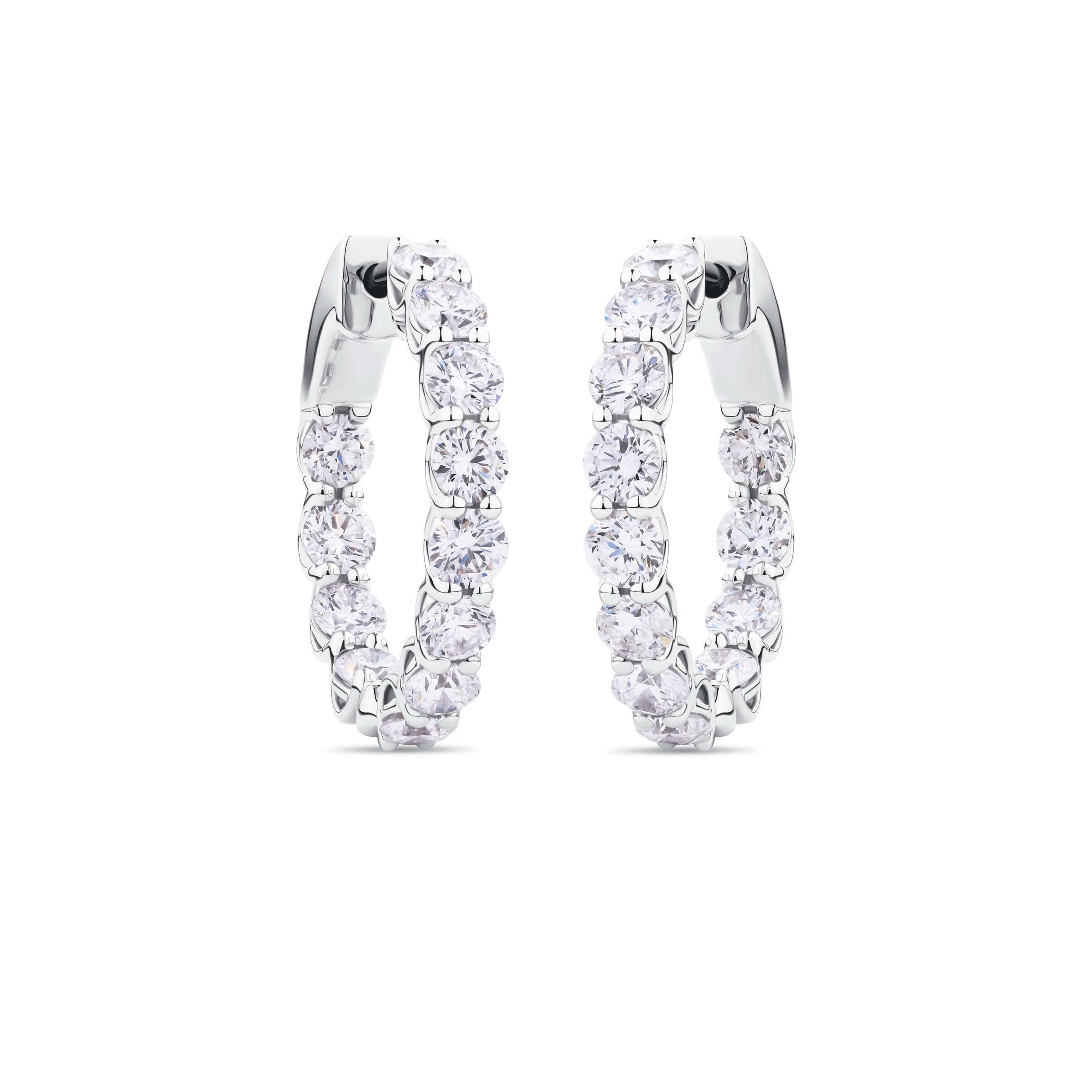Diamond Scallop Hoops | Grand