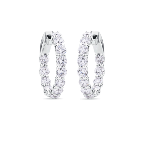Diamond Scallop Hoops | Grand