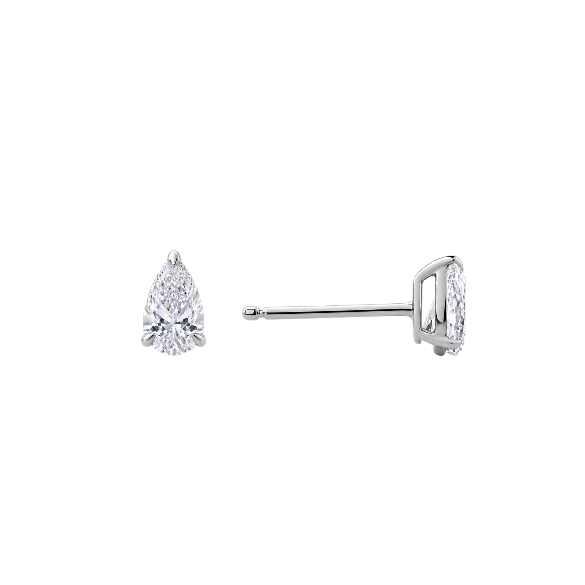 0.60ct Pear Diamond Studs in 18ct Gold