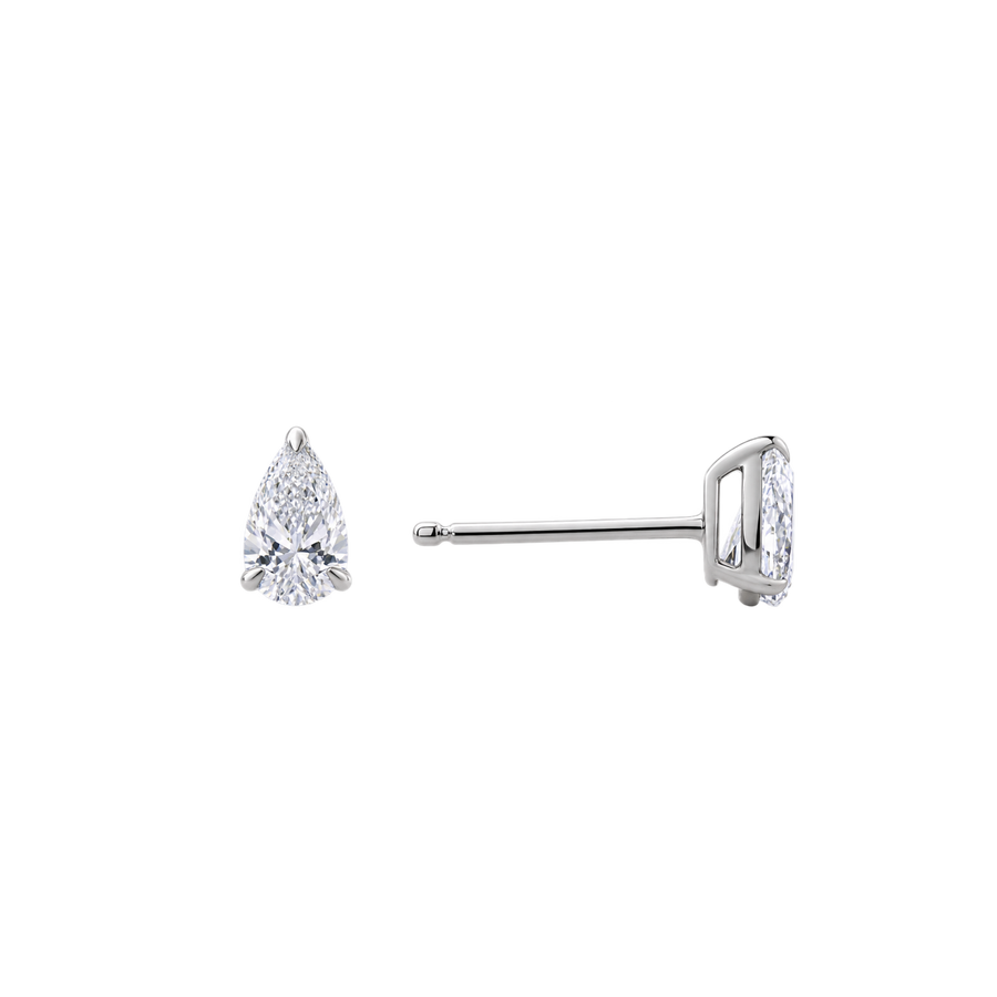 0.30ct Pear Diamond Studs in 18ct Gold