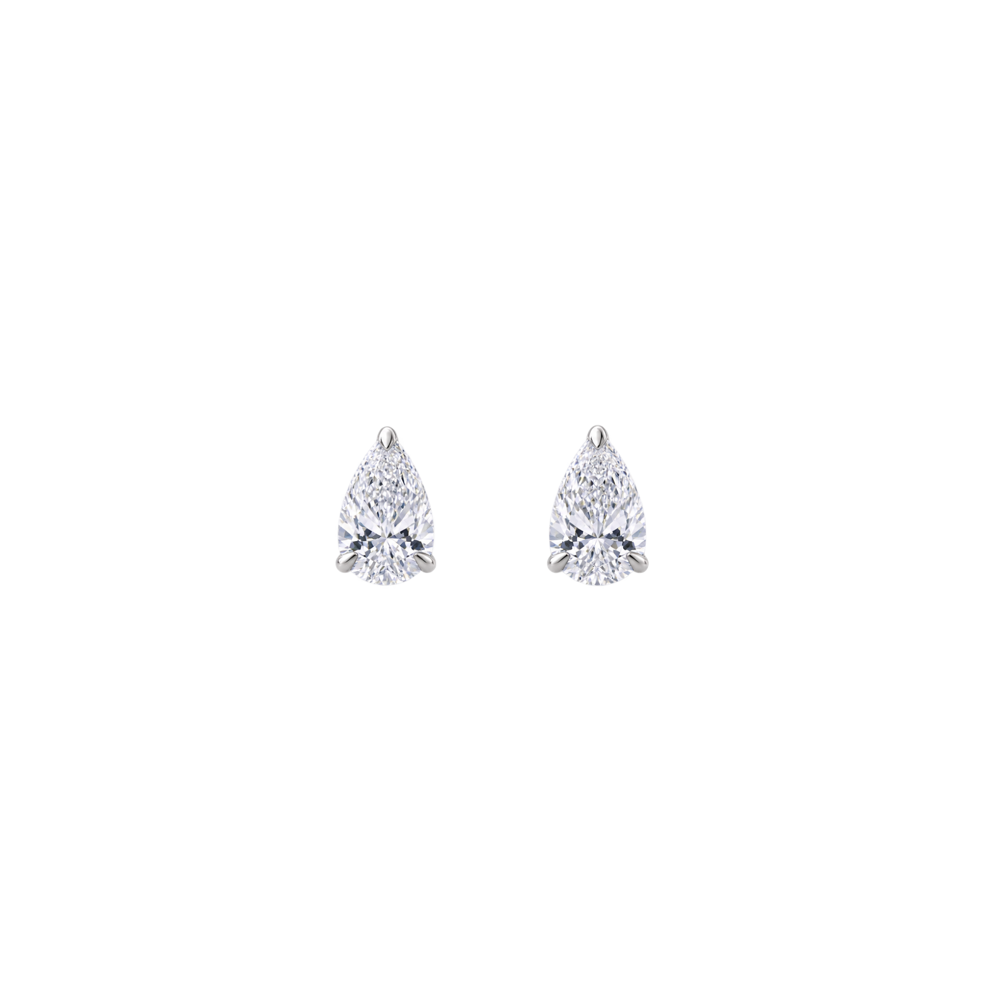 0.30ct Pear Diamond Studs in 18ct Gold