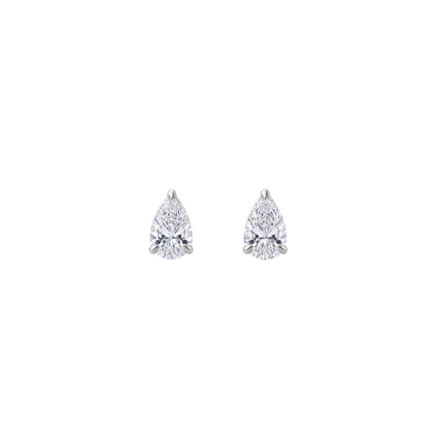 0.15ct Pear Diamond Studs in 18ct Gold