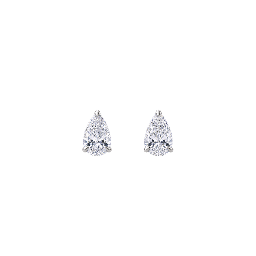 0.30ct Pear Diamond Studs in 18ct Gold