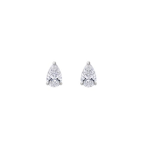 0.60ct Pear Diamond Studs in 18ct Gold