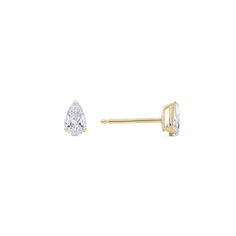 0.15ct Pear Diamond Studs in 18ct Gold