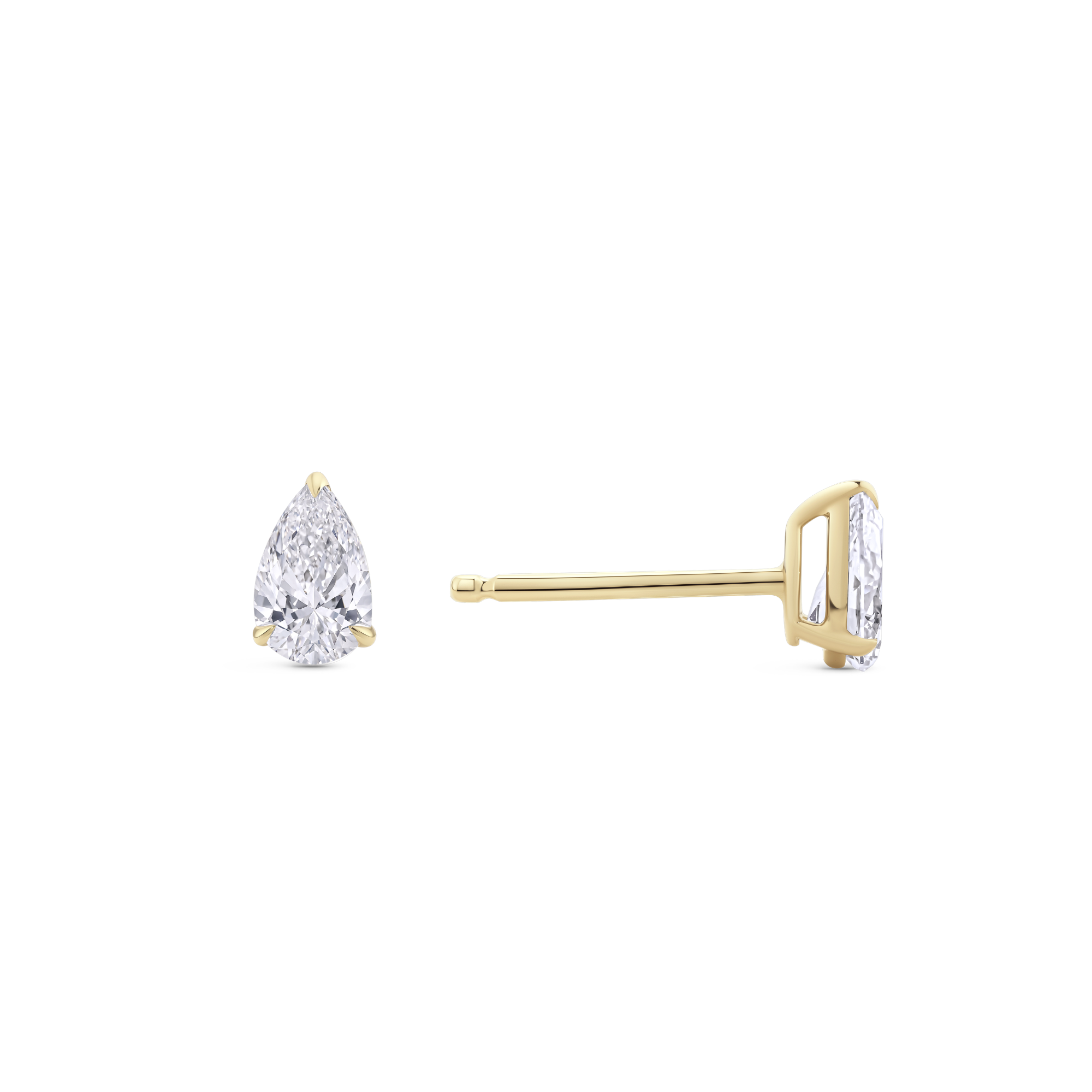 0.60ct Pear Diamond Studs in 18ct Gold