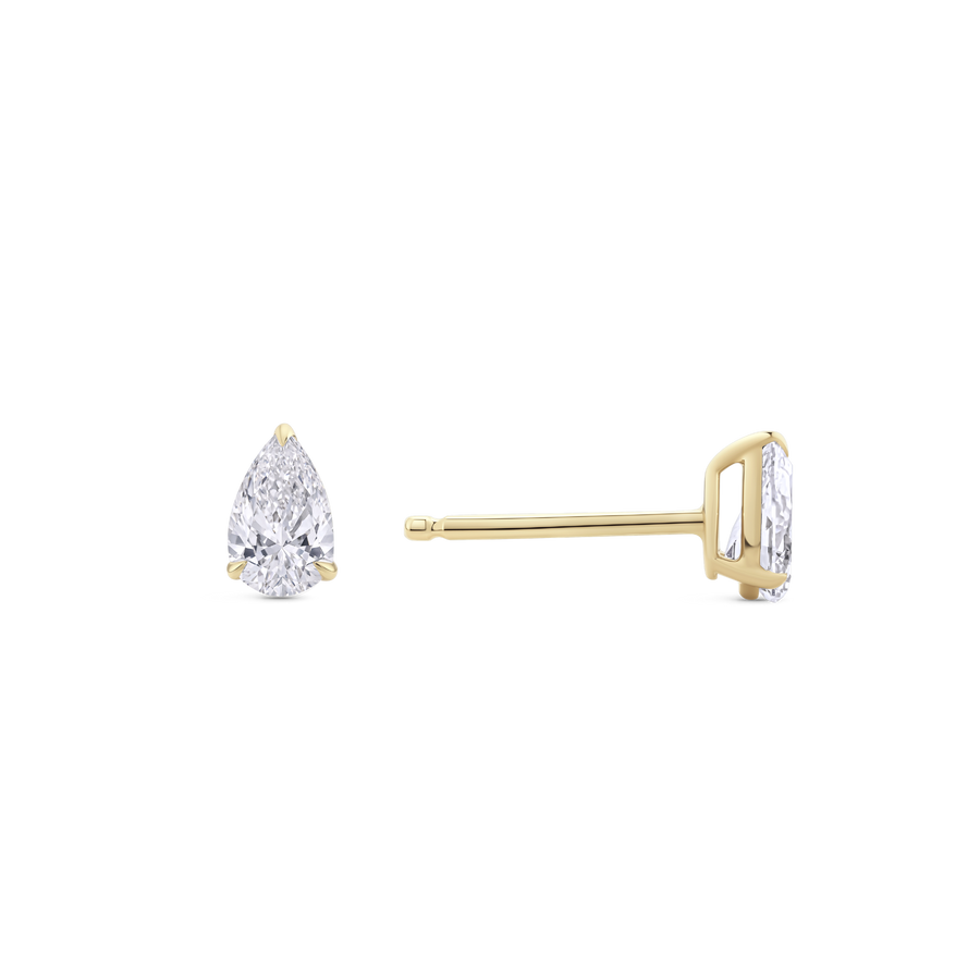 0.30ct Pear Diamond Studs in 18ct Gold