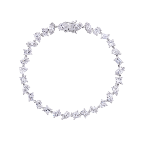 9.33ct Fancy Shape Diamond Bracelet in 18ct White Gold