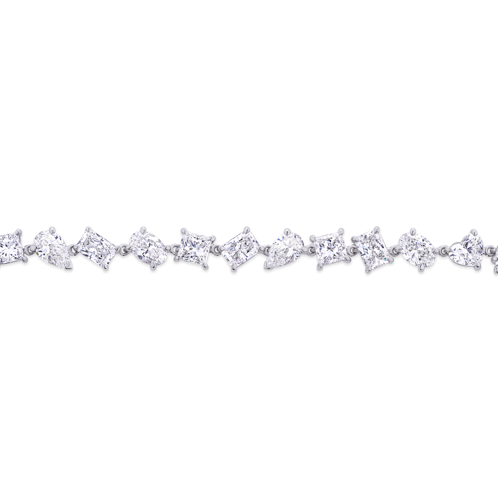 9.33ct Fancy Shape Diamond Bracelet in 18ct White Gold